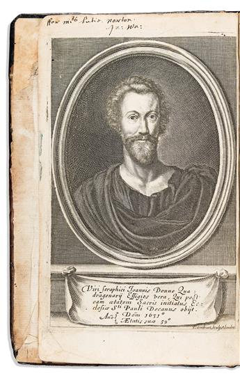 Walton, Isaak (1593-1683) The Lives of { Dr. John Donne, Sir Henry Wotton, Mr. Richard Hooker, Mr. George Herbert, Author's Signed Pre